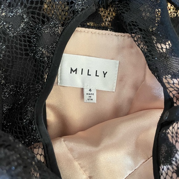 Milly | Lace Overlay Fit & Flare Dress - Picture 5 of 8